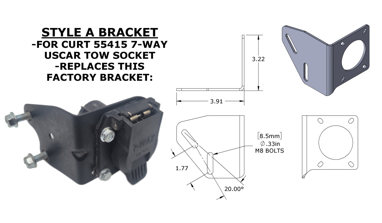 Hitch Light and Trailer Plug Conversion Kit for Mid 2000s Toyota 4x4s (GX470, FJ, 4th Gen 4Runner, 1st Gen Tundra & Sequoia)