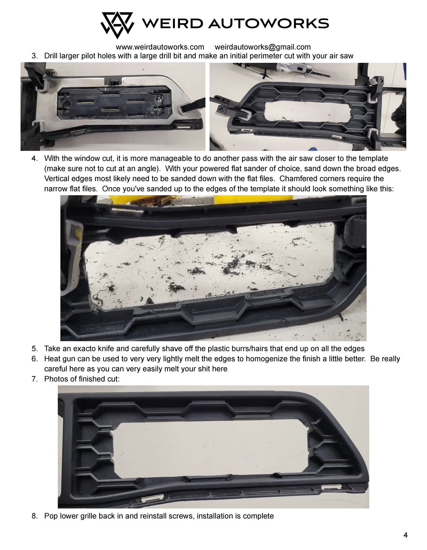 Ford Ranger Raptor Fog Light Adapter Kit
