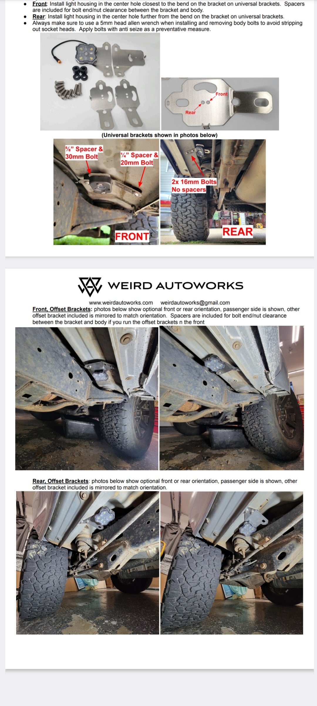 Toyota Rock Light Brackets - 2" Offset Diode Dynamics (GX470,GX460, FJ, 4Runner 4th & 5th gen)