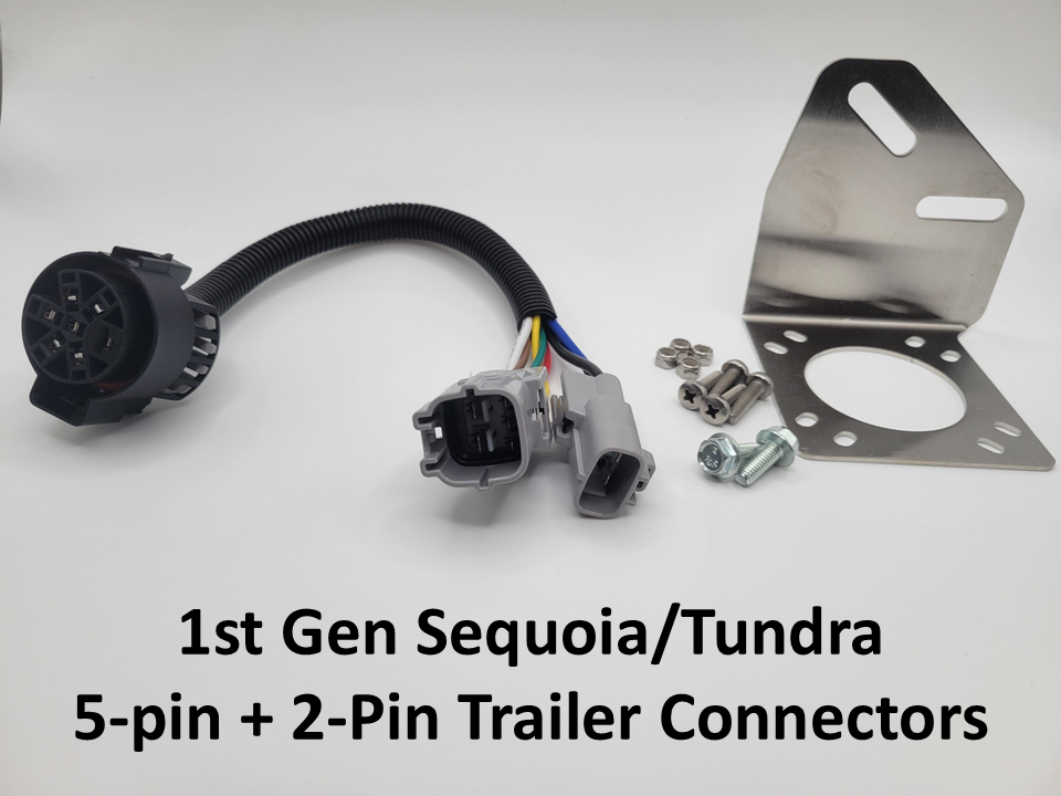 Hitch Light and Trailer Plug Conversion Kit for Mid 2000s Toyota 4x4s (GX470, 4th Gen 4Runner, 1st Gen Tundra & Sequoia)