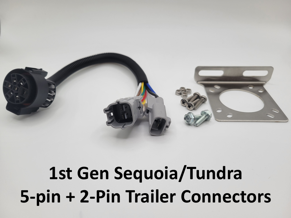 Hitch Light and Trailer Plug Conversion Kit for Mid 2000s Toyota 4x4s (GX470, 4th Gen 4Runner, 1st Gen Tundra & Sequoia)