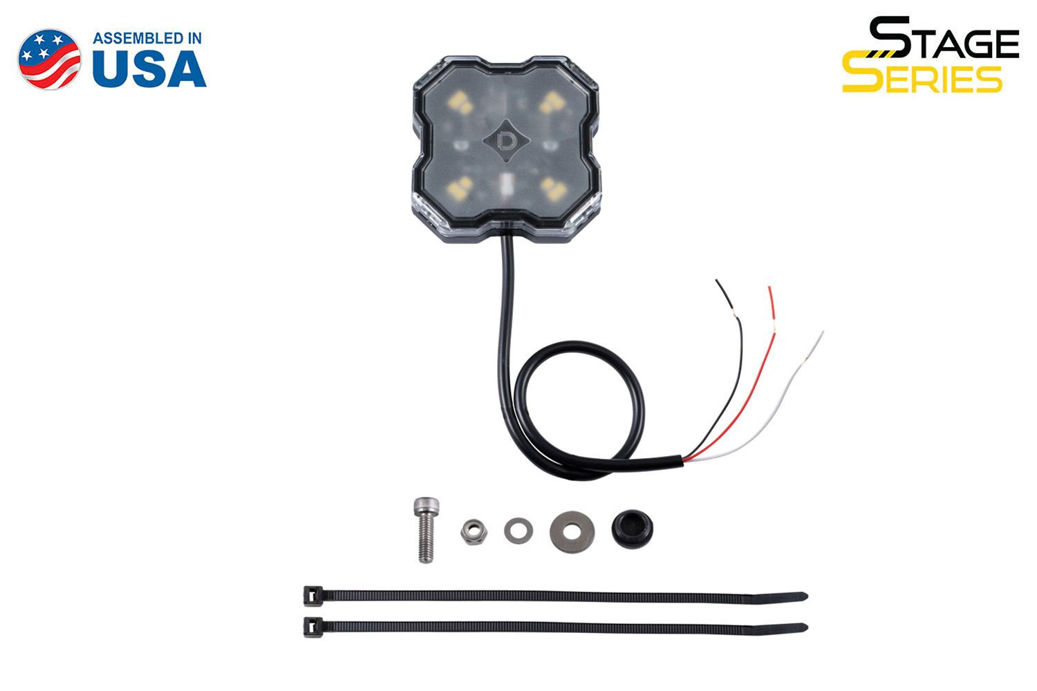 Single-Color LED Rock Light (one) - Diode Dynamics Stage Series